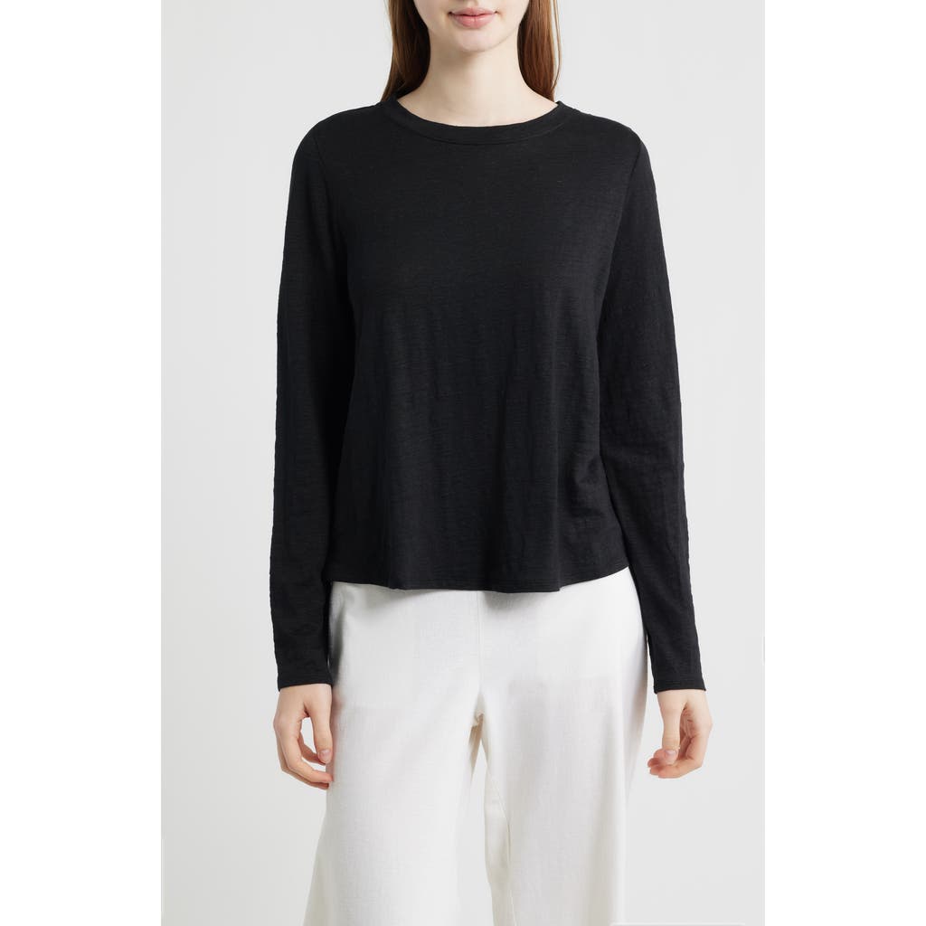 Eileen Fisher Eileen Fisher Long Sleeve Organic Linen T-Shirt