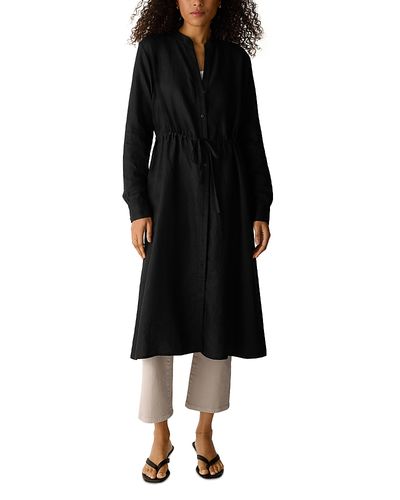 Eileen Fisher Eileen Fisher Mandarin Collar Shirt Dress