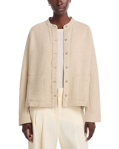 Eileen Fisher Eileen Fisher Mandarin Collar Shirt Jacket