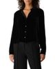 Eileen Fisher Eileen Fisher Mandarin Collar Velvet Button-Up Shirt - 1
