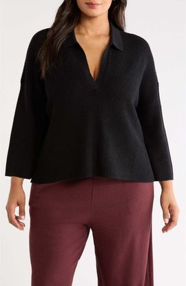 Eileen Fisher Eileen Fisher Merino Wool Bracelet Sleeve Sweater