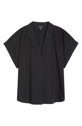 Eileen Fisher Eileen Fisher Notch Collar Organic Cotton Top