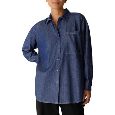 Eileen Fisher Eileen Fisher Organic Cotton Denim Long Shirt