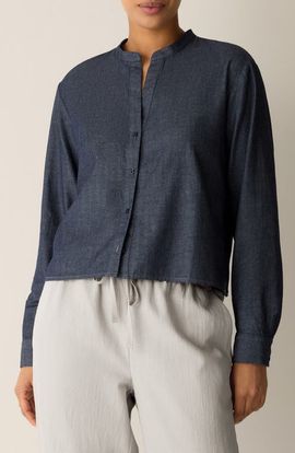 Eileen Fisher Eileen Fisher Organic Cotton Denim Shirt 