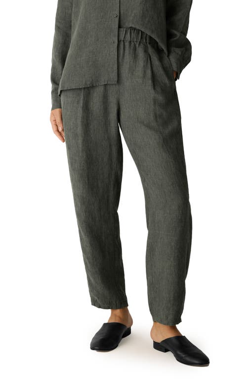 Eileen Fisher Eileen Fisher Pleated Organic Linen Lantern Ankle Pants