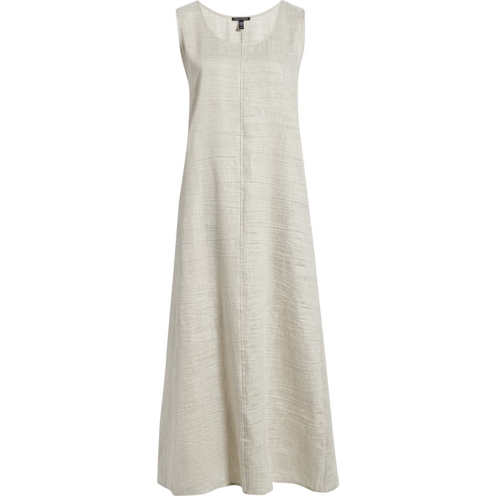 Eileen Fisher Eileen Fisher Scoop Neck Linen Blend Dress
