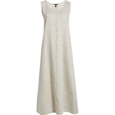 Eileen Fisher Eileen Fisher Scoop Neck Linen Blend Dress