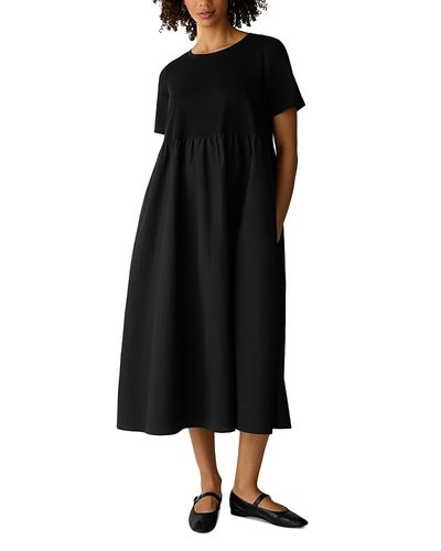 Eileen Fisher Eileen Fisher Short Sleeve Midi Dress