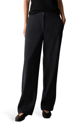 Eileen Fisher Eileen Fisher Straight Full Length Wool Jersey Trousers