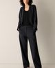 Eileen Fisher Eileen Fisher Straight Full Length Wool Jersey Trousers - 4