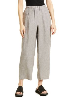 Eileen Fisher Eileen Fisher Straight Leg Organic Linen Ankle Pants
