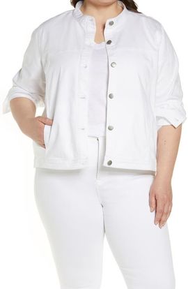 Eileen Fisher Eileen Fisher Stretch Organic Cotton Denim Jacket