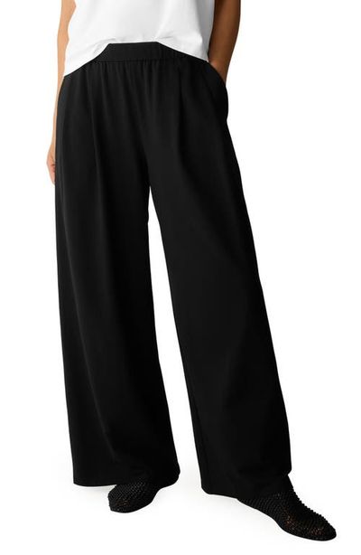 Eileen Fisher Eileen Fisher Stretch Organic Cotton Wide Leg Pants