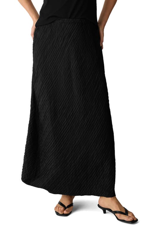 Eileen Fisher Eileen Fisher Stretch Silk Bias Cut Midi Skirt