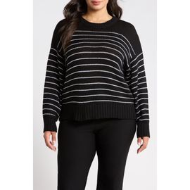 Eileen Fisher Eileen Fisher Stripe Organic Cotton Crewneck Sweater