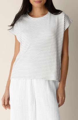 Eileen Fisher Eileen Fisher Stripe Organic Cotton T-Shirt