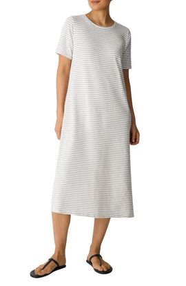 Eileen Fisher Eileen Fisher Stripe T-Shirt Midi Dress