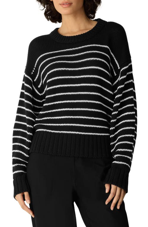 Eileen Fisher Eileen Fisher Striped Organic Cotton Crewneck Sweater