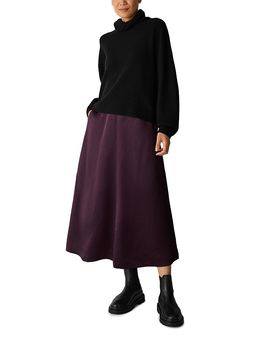 Eileen Fisher Eileen Fisher Textured Satin Maxi Skirt