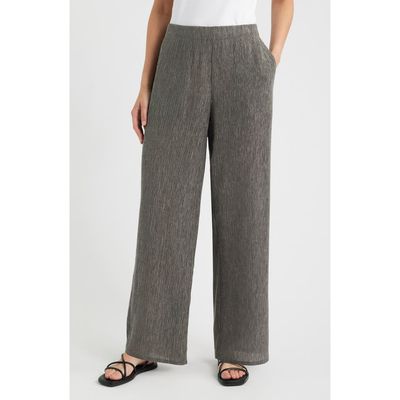 Eileen Fisher Eileen Fisher Textured Straight Leg Pants