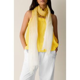 Eileen Fisher Eileen Fisher Watercolor Organic Cotton Blend Gauze Scarf