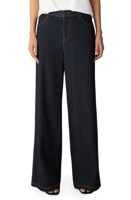 Eileen Fisher Eileen Fisher Wide Leg Stretch Organic Cotton Pants