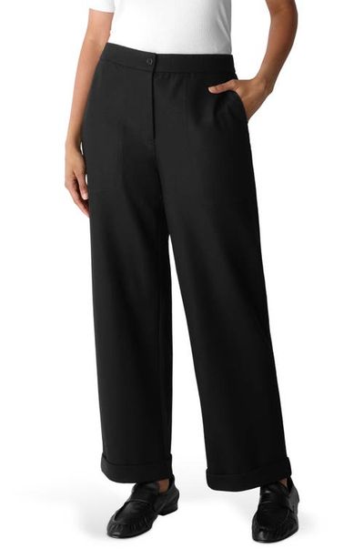 Eileen Fisher Eileen Fisher Wool Ankle Straight Leg Pants