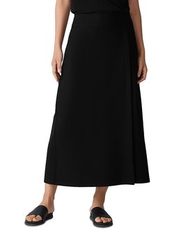 Eileen Fisher Eileen Fisher Wrap Front Midi Skirt