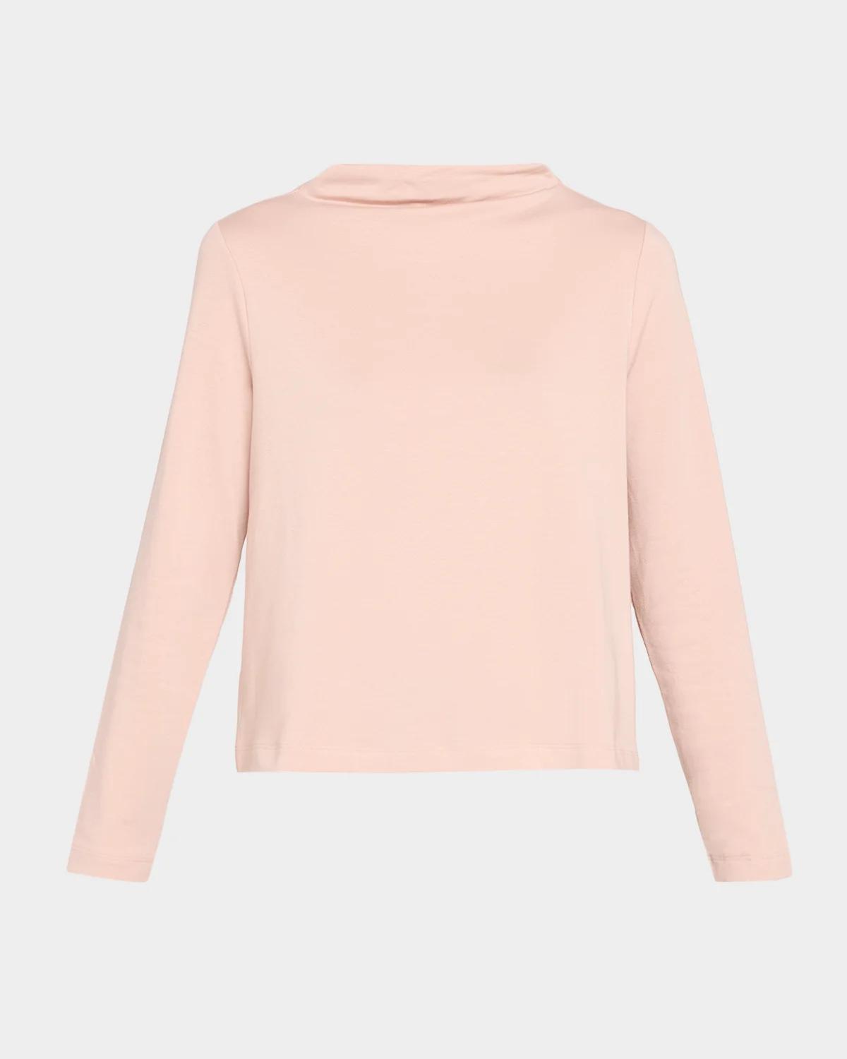 Eileen Fisher Funnel-Neck Terry Top