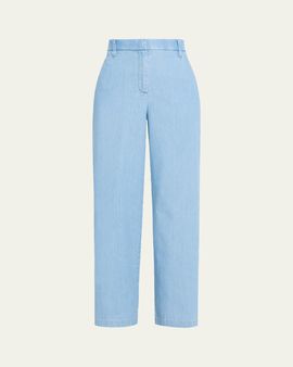 Eileen Fisher High-Rise Organic Cotton Denim Jeans