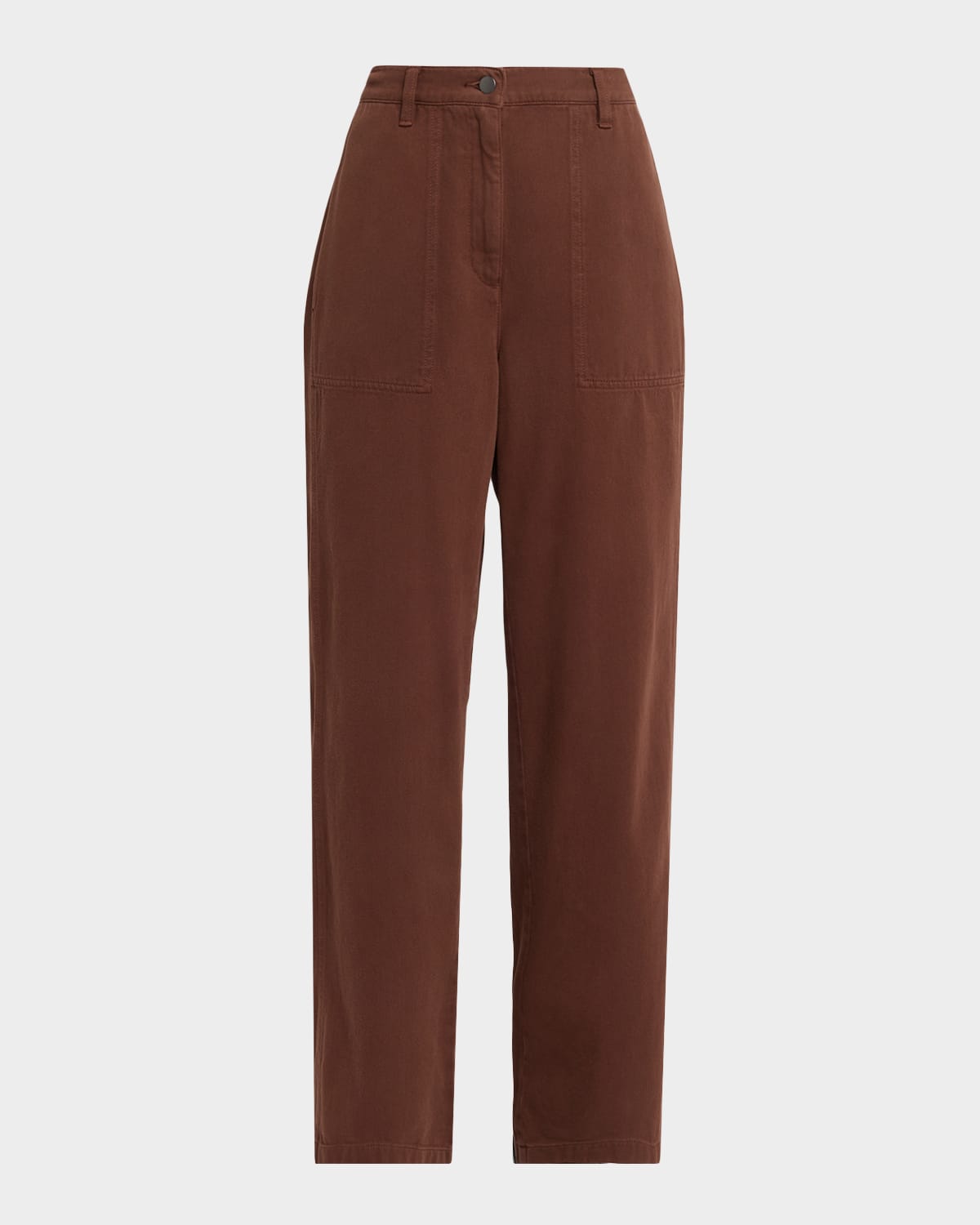 Eileen Fisher High-Waisted Organic Cotton Pants