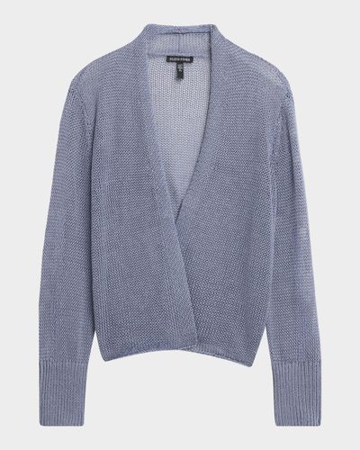 Eileen Fisher Linen-Cotton Knit Cardigan