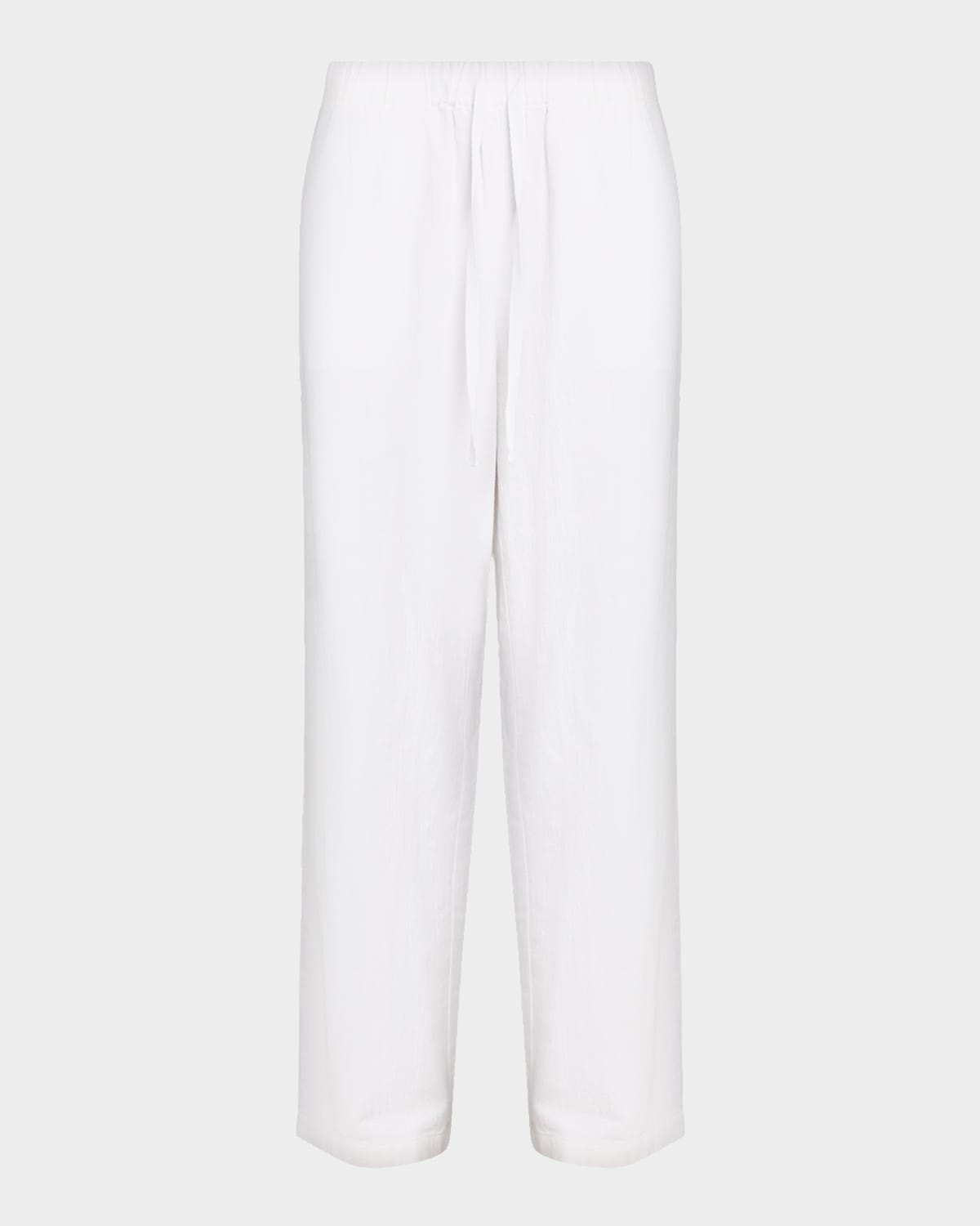 Eileen Fisher Organic Cotton-Linen Straight Pants