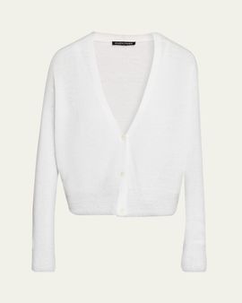 Eileen Fisher Organic Linen-Cotton Knit Cardigan