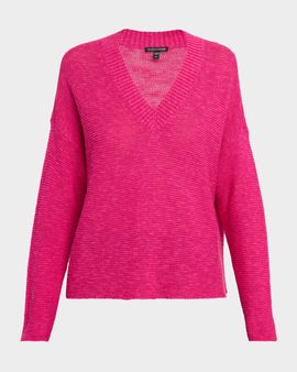 Eileen Fisher Organic Linen-Organic Cotton Knit Sweater