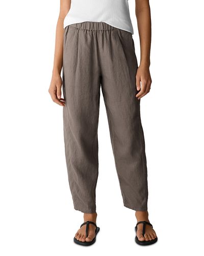 Eileen Fisher Petites Eileen Fisher Petites Pleated Lantern Linen Ankle Pants