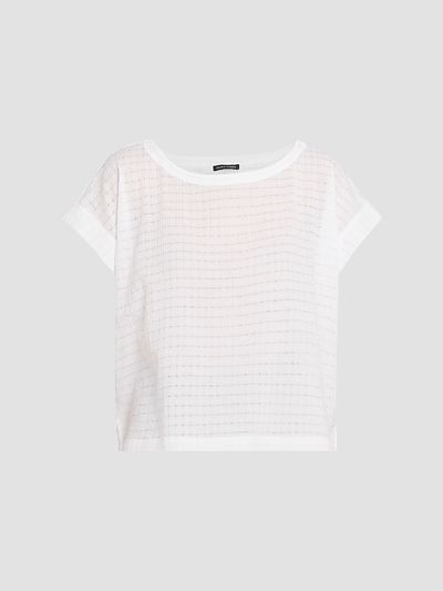 Eileen Fisher Women's Cotton Voile Box T-Shirt