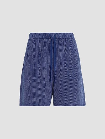 Eileen Fisher Women's Striped Cotton Gauze Walking Shorts