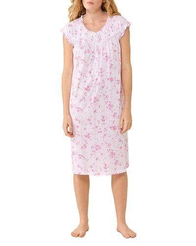 Eileen West Eileen West Cap Sleeve Pointelle Knit Waltz Nightgown