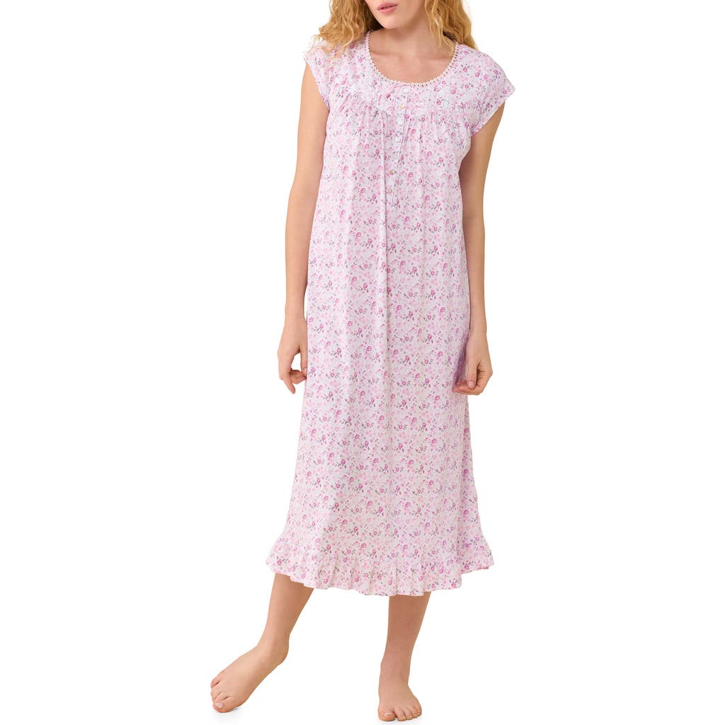 Eileen West Eileen West Cap Sleeve Short Cotton Jersey Nightgown