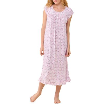 Eileen West Eileen West Cap Sleeve Short Cotton Jersey Nightgown