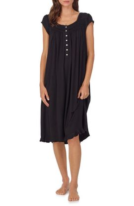 Eileen West Eileen West Floral Cap Sleeve Jersey Nightgown