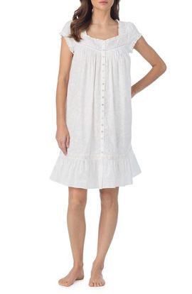 Eileen West Eileen West Floral Embroidered Cotton Nightgown