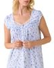 Eileen West Eileen West Printed Cotton Jersey Cap Sleeve Nightgown - 4