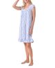 Eileen West Eileen West Printed Cotton Jersey Cap Sleeve Short Nightgown - 2