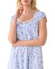 Eileen West Eileen West Printed Cotton Jersey Cap Sleeve Short Nightgown - 4