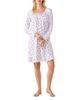 Eileen West Eileen West Printed Cotton Jersey Long Sleeve Short Nightgown - 1