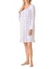 Eileen West Eileen West Printed Cotton Jersey Long Sleeve Short Nightgown - 2