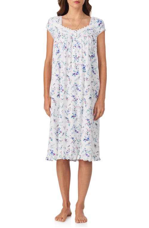Eileen West Eileen West Waltz Cap Sleeve Stretch Cotton Nightgown