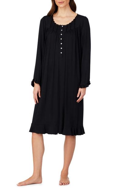 Eileen West Eileen West Waltz Embroidered Long Sleeve Nightgown